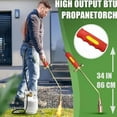 thumbnail image 3 of Protectivemethod New Propane Torch Weed Burner Kit,Synthetich Propane Torch Weed Burner,Consequentlk Torches for Outside,Frontaley Portable High Output Self Igniting and 2 M hose,Nozzle Diameter 34mm, 3 of 8