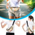 thumbnail image 3 of Sac Banane Holographique Sacs Ceinture Sac de Taille Sac Banane Mignon pour Femmes Sac Banane Noir Brillant Sac Banane pour Enfants Sac Banane pour Filles Sac Banane Rave pour Voyage Festival Rave Randonnée (Rouge Rose), 3 of 6