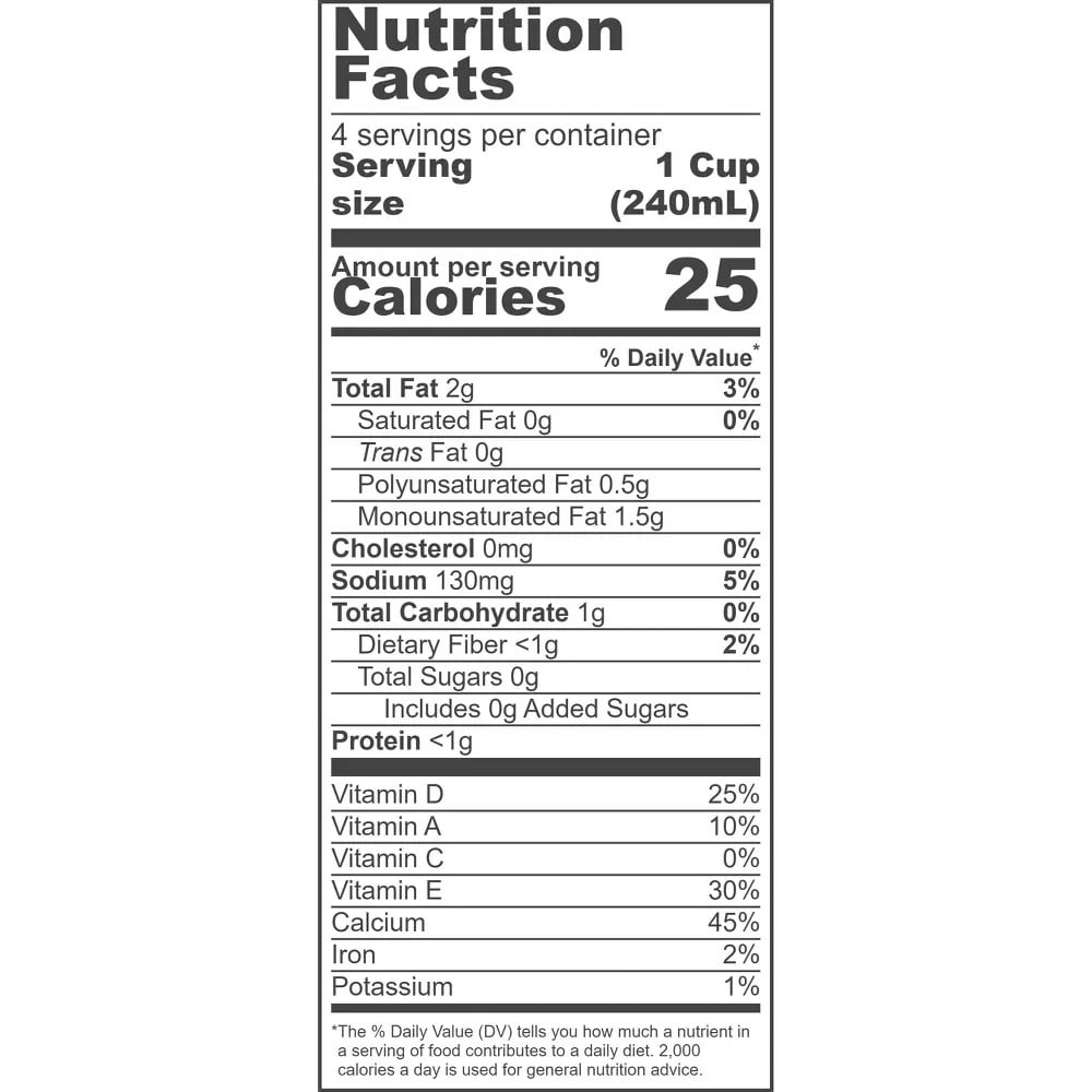 So Delicious Dairy-Free Almond Milk Beverage, Unsweetened, 32 oz. Bottle, Shelf-Stable