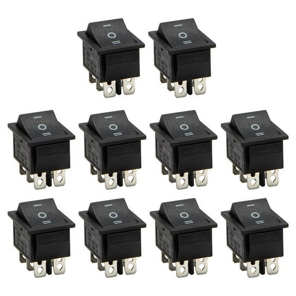 6-Terminals 3 Position ON//ON DPDT Boat Rocker Switch 16A 250VAC 20A 125VAC X10 I008578