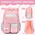 thumbnail image 7 of DAKIMOE School Backpack for Teens Cute Girlish Middle High School Bookbag Large Capacity Lightweight Waterproof Daypack for College Students, Pink, 7 of 7