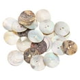 thumbnail image 1 of Uxcell 25Pcs Botones de Concha Natural, Botón de Madreperla de 30mm, Botones de Costura, Marrón, 1 of 7