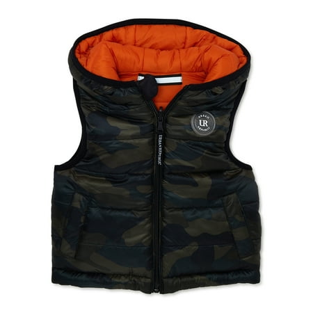 

Urban Republic Toddler Boy Reversible Hooded Vest Sizes 12M-5T