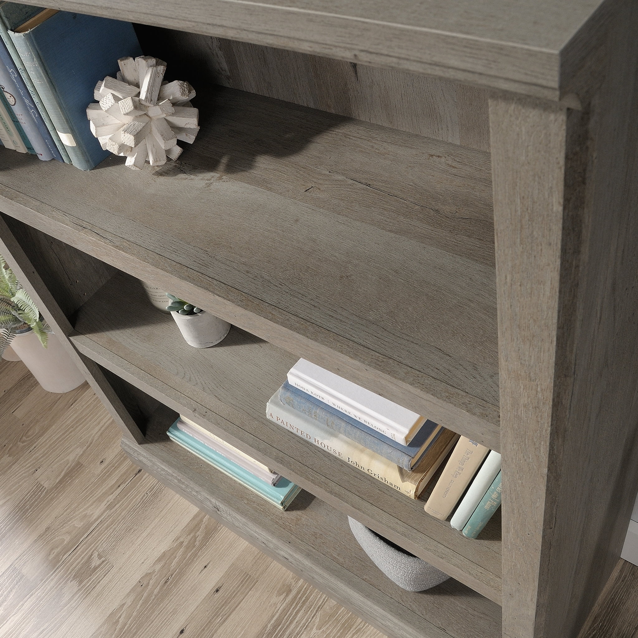 Sauder 3-Shelf Bookcase, Mystic Oak Finish