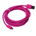 thumbnail image 1 of Dsscvnef 3M/10FT Micro USB Charger Sync Data Cable Cord pour Cellulaire Rose, 1 of 2