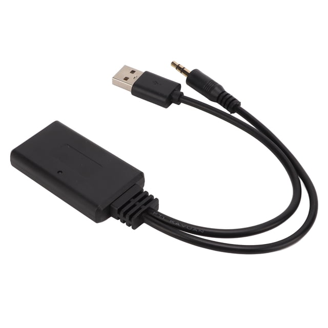 Receptor de audio Bluetooth para automóvil, receptor universal Bluetooth 5.0, adaptador de cable de música estéreo, adaptador de música Bluetooth de alto rendimiento