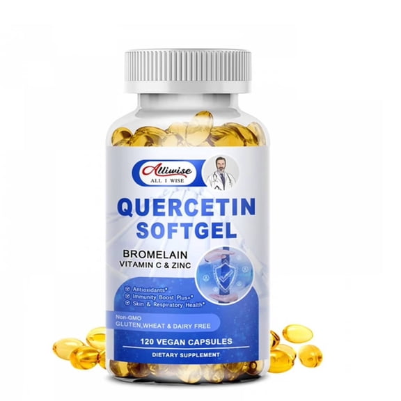 Quercetin Softgel 1000mg - Antioxidant Support Immune & Heart - 120 Vegan Capsules