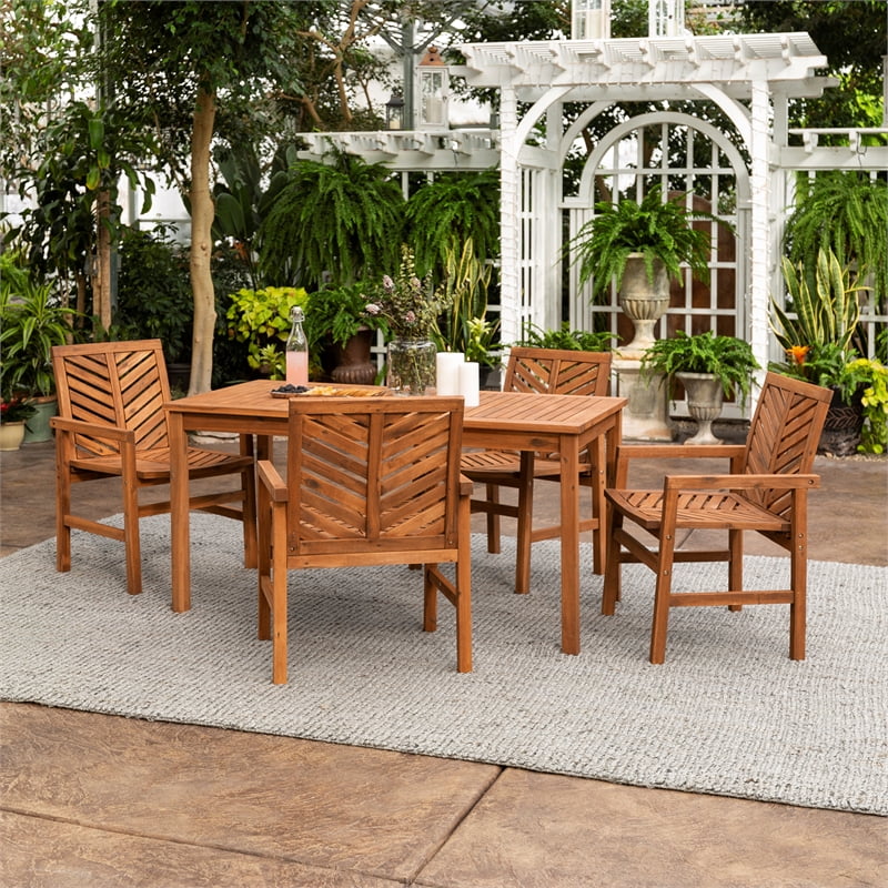 walker edison 5-piece dining room set walker edison 5-piece dining room set