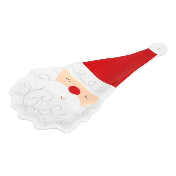 FRCOLOR  Ceramic Spoon Rest Christmas Dish Kitchen Holder Spoons Dad Mother