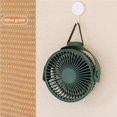 thumbnail image 4 of Inteprter Mini ventilador de mesa, ventilador de escritorio silencioso USB, ventilador pequeño recargable de ángulo ajustable, 4 velocidades para estudio Electrodomésticos Verde Inteprter HA023999-02, 4 of 6