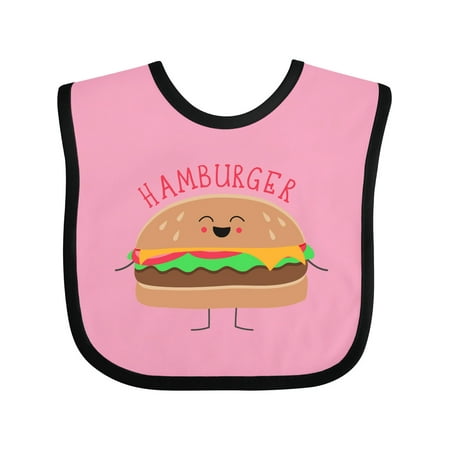 

Inktastic Cute Kawaii Hamburger Gift Baby Boy or Baby Girl Bib