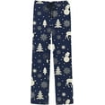 thumbnail image 4 of Top-kevin Men's Christmas Polyester Pajama Pants Soft Comfy Sleep & Lounge Pants Lightweight Drawstring Pjs Bottoms with Pockets, 4 of 4