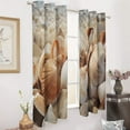 thumbnail image 2 of Seashell On The Beach Blackout Curtains for Bedroom Curtains Insulated Room Darkening Window Drapes for Living Room, 2 of 7