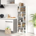 thumbnail image 4 of Costway 2 PCS Floor Standing Open Bookshelf with 10 Cubbies 5 Back Anti-falling Panels, 4 of 9