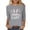 A98 Grey, variant on 3/4 Sleeve Shirts for Women Cute Bunny Easter Eggs Graphic Shirts Spring Comfortable Basic Colorful Tops Blouse White L