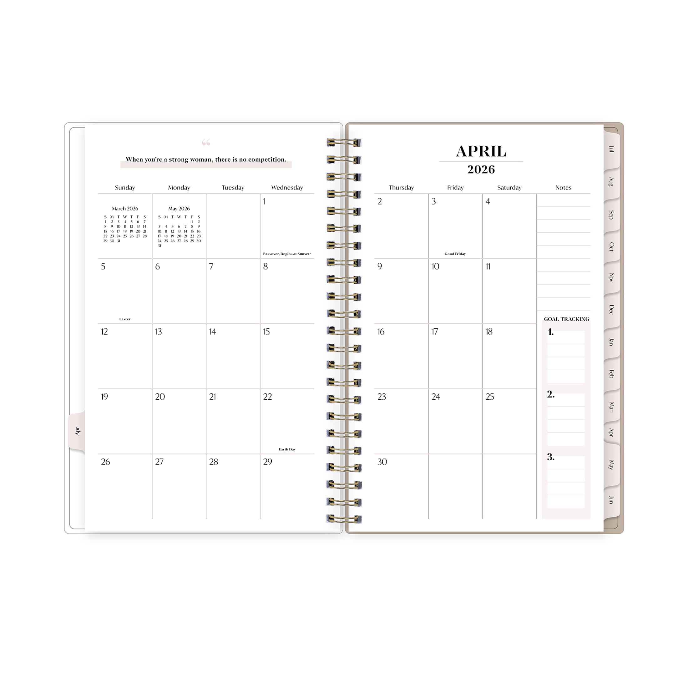 Bossbabe for Blue Sky Monthly Weekly Planner, 5" x 8", Wanisa 15-Month (April 2026 - June 2027)