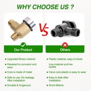 Upgraded Brass RV Vacuum Breaker Check Valve, 571-VAC-CHK-A Camper Trailer Flusher Check Valve fit for b&b Model 571 Check valve Replace Leaking Vacuum Breaker on Black Tank System 1/2 DN Male
