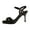 Black, variant on Womens Ankle Strap High Heels Open Toe Stiletto Heeled Sandals Fashion Wedding Dress Pump Shoes Purple 9(42)