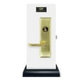 thumbnail image 3 of Lever Mortise Keyed Lockset - Left Hand - Polished Brass US3 Finish - 2-1/2" Backset - 2 SC1 Keys, 3 of 5