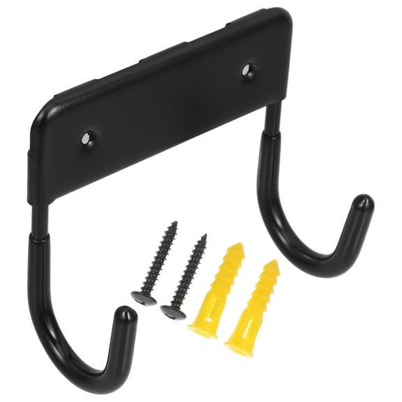 RENACLIPY Double Hook Iron Board Hanger for Garage Wall Space Saving Storage Organizer 1 Set