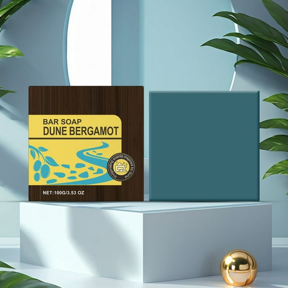 FSTDelivery Mens Bar Soap for Bath, Pacific Dive Scent with Notes of Sea Salt, Kelp, Refreshing Citrus, Deeply Cleans, Hydrates with Naturally Derived Ingredients and Light Grit (Bergamot)