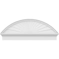 thumbnail image 3 of Ekena Millwork 48"W x 18-7/8"H x 2-3/4"P Segment Arch Sunburst Architectural Grade PVC Combination Pediment, 3 of 7
