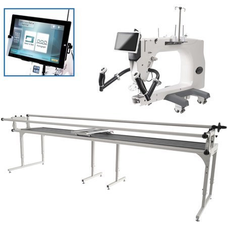 Grace Q'Nique 21X Elite Quilting Machine with Continuum II 12' Frame and Quilt Motion QCT5 Beginnings