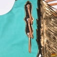 thumbnail image 4 of Hilason Pro Rodeo Bull Riding Chaps Genuine Leather Turquoise, 4 of 6