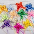 thumbnail image 2 of 10/50/100Pcs Pull Flower Bow Flower Pull Tie Ribbon For Christmas, Valentines Day, Pull Flower Stickers, Flower, Birthday Gift LightPink1 100Pcs, 2 of 6