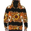 thumbnail image 7 of Lsque Sunflower Gnomes and Bees Pattern Casual Men's Hoodie,Hooded Sweatshirt with Kangaroo Pocket,Pullover Hoodie-Medium, 7 of 7