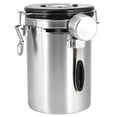 thumbnail image 1 of Contenedor de almacenamiento de granos de café, recipiente hermético para té en grano de café de acero inoxidable, bote para granos de café, verdadera excelencia, 1 of 8