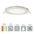 thumbnail image 4 of Afx Tucf08lajd1 Tuck Led Canless Recessed Fixture - White, 4 of 6