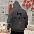 thumbnail image 1 of WILLBEST Sudaderas De Hombre Valentine'S Day Couple Printed Hoodie Unisex Hoodie Couple Hoodie Grande, 1 of 3