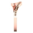 thumbnail image 4 of 0.21 ct Brilliant Round Cut Synthetic Yellow Moissanite 18K Rose Gold Stackable Band SZ 6.75, 4 of 6