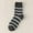 Gray, variant on Men Striped Mid-Calf Wool Socks - Warm And Thickened for Cold Weather Sleeping Long Socks