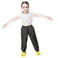 thumbnail image 6 of Huowey Kids Rain Suit Mud Trousers Rain Dungarees Unlined Wind And Waterproof Rain Trousers Rain Clothing Rainwear,Black,5-6 Years, 6 of 6