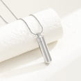 thumbnail image 5 of Cremation Jewelry for Ashes Pendant Urn Necklace Cylinder with Glass Vial Keepsake Ashes Memorial Jewelry, 5 of 7