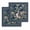 Lake Blue, variant on Navy Blue Flowers Kitchen Dish Towels for Drying Dishes Set of 4, Spring Floral Elegant Pastoral Botanical Waffle Weave Microfiber Hand Tea Bathroom Towels Quick Dry & Absorbent Towel 15.7x23.6