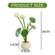 thumbnail image 2 of Whataatahia Lotus pequeño bonsái redondo plantas falsas decoración interior flores falsas simulación plantas verdes, 2 of 5