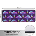 thumbnail image 5 of Kitchen Rugs Sets Of 2,Colorful Mushroom Pattern Purple Pattern Anti Fatigue Kitchen Mat Rugs Non Slip Washable,Decorative Kitchen Floor Mats for Kitchen,Sink,Laundry,17"x47"+17"x47", 5 of 5