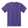 thumbnail image 2 of Youth Core Cotton/Polyester Blend Tee Purple X-Small, 2 of 2