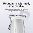 thumbnail image 5 of 2-Speed Rechargeable Cat & Dog Grooming Clipper with LED Light for Paws Ears Face Low Noise Cordless Pet Trimmer, 5 of 8