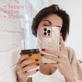 thumbnail image 5 of Compatible for iPhone 13 Pro Max Case with Camera Protection Cute Heart Pattern Electroplated Heart Logo Edge Soft TPU Shockproof Case for Women Girls (White), 5 of 6
