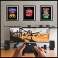 thumbnail image 3 of Hieng 3Piece Video Game Print Controller Poster Geeky Art Gaming Zone & Icons Gamer Gift Great Game Room, Man Cave or Boy's Bedroom Decor UNFRAMED Wall Art, 3 of 6