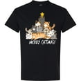 thumbnail image 3 of Inktastic Merry Catmas with Cat Tree and Yellow Star T-Shirt, 3 of 5