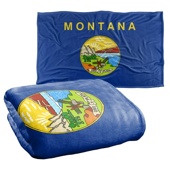 Montana Flag Silky Touch Super Soft Throw Blanket 36" x 58"