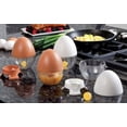 thumbnail image 3 of Hutzler Egg Scrambler & Egg Separator - Quick Easy Way to Beat Eggs - Brown and White Set, 3 of 3