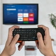 thumbnail image 3 of Fosmon Mini Bluetooth Keyboard with Touchpad QWERTY, 33ft Range, Backlit, Rechargeable, USB-C – Compatible with PS4, PS5, Smart TV, Laptop, Tablet, Smartphone, 3 of 8