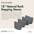 thumbnail image 2 of TierraVerde 4 Pack 18"x22" Natural Rock Stepping Stones for Walkways, Grey, 2 of 8