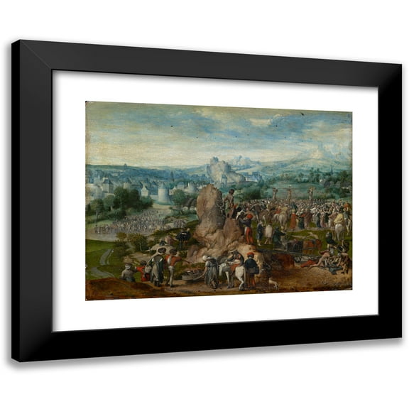 Braunschweiger Monogrammist 14x11 Black Modern Framed Museum Art Print Titled - Calvary (Golgotha)